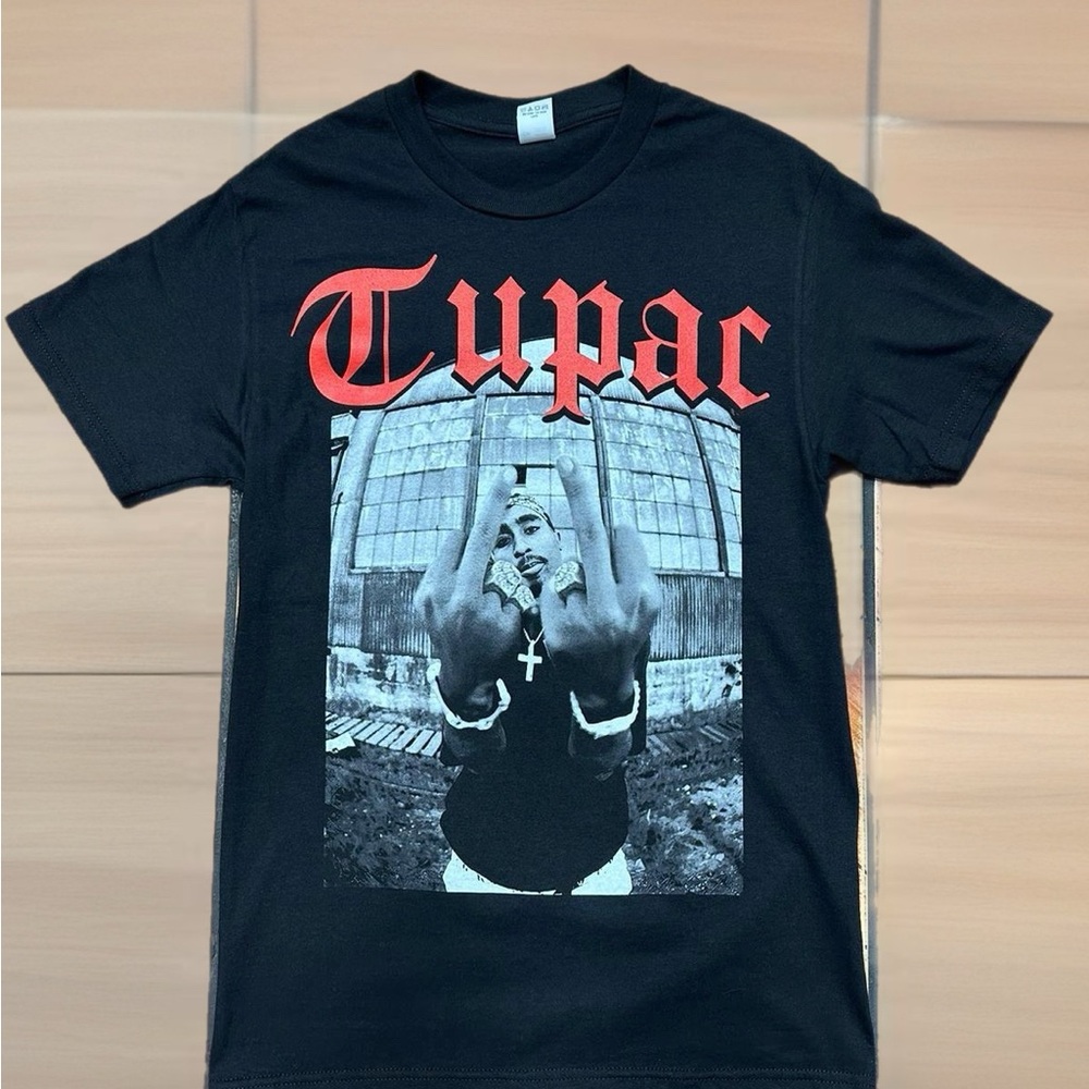 Black Tupac Graphic T-Shirt